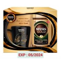 ราคา ชุดของขวัญกิ๊ฟเซ็ท Nescafe Gold All italiana EXP:05/2024 เนสกาแฟโกลด์ ออลอิตาเลียน่า + แก้วกาแฟ (23214823415)