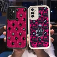 ราคา O-46 ปลอกเกมปลาหมึกสําหรับ Samsung Galaxy S21 M15 S24 A55 5G FE สีดําและสีขาว (25446506264)