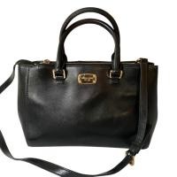 ราคา Michael Kors กระเป๋าถือหนังแท้สีดำ (43104547856)
