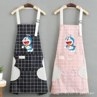 ราคา ผ้ากันเปื้อนน่ารัก ลายหมี/โดเรม่อนสก็อต ผ้ากันเปื้อนเเขวนคอ ปรับสายได้ มีกระเป๋าหน้าเเละผ้าเช็ดมือลายหัวใจ (19451432376)