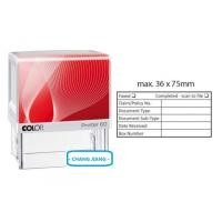 ราคา COLOP P60 Self Ink Stamp พร้อมยางแบบกําหนดเอง (36MM X 75MM) (42314921167)