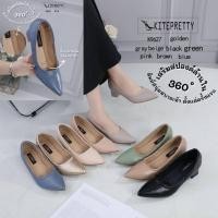 ราคา รองเท้าคัทชูหนังแกะ ส้นสูง 2นิ้ว K9627 (23528614760)