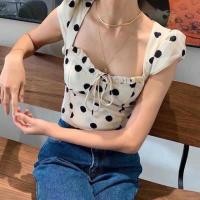 ราคา เสื้อแฟชั่นเกาหลีลายจุด (7054648577)