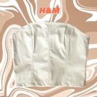 ราคา เกาะอกหนังสีขาว | H&M (19791805789)
