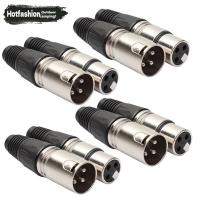 ราคา 8ชิ้น4ชาย4หญิงแคนนอน XLR 3เข็มหมุด ปลั๊กไมโครโฟนสายสัญญาณเสียงขั้วต่อสายไฟ (26517919851)