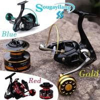 ราคา Sougayilangอุปกรณ์ตกปลาโลหะความต้านทานสูงสุด 10 กิโลกรัม 2000-7000 12 + 1BB สามสีแรงหมุนอุปกรณ์ตกปลา (24456529915)