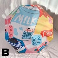 ราคา (พร้อมส่ง)ร่มพับ5ตอนASUNSHY ร่มลายขนม ร่มสไตล์ญี่ปุ่น กันฝน กันแดด กันUV☀️ ร่มน่ารักๆ มีปลอกใส่ลายเดียวกับร่ม (5753007488)