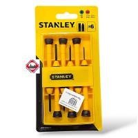ราคา ไขควงซ่อมนาฬิกา 6 ตัวชุด STANLEY 66-052 สีเหลือง-ดำ (7764975815)