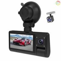 ราคา 3 กล้อง Dash Cam หน้าจอสัมผัส Clear กระจกมองหลังรถยนต์บันทึกวิดีโอรถยนต์กล้องวิดีโอมุมกว้างกล้องบันทึกภาพ WIFI เชื่อมต่ออัตโนมัติความปลอดภัยขับรถ Moto-410 (29583472266)