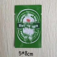 ราคา ❤100pcs 5x8cm Ataste สีเขียวทรัมเป็ต BEER บรรจุภัณฑ์ซีลทดลองถุงพลาสติกเปล่า (43018933820)