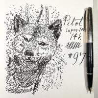 ราคา #097 Pilot Super 100 14K Gold Nib Fountain Pen : ปากกาหมึกซึม Pilot Super 100 หัวทอง 14K (9527592319)
