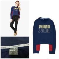 ราคา Puma มือ2 แขนยาว ทรงครอป งานแบรนด์ สภาพดี(รอบอก50/ยาว20 ป้ายSize L) (12244128541)