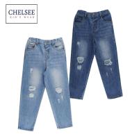 ราคา Chelsee กางเกงยีนส์ขายาว เด็กผู้ชาย รุ่น 127922 เอวยางกระดุม มียางปรับเอว ผ้ายีนส์เดนิม นุ่ม อายุ 3-11ปี กางเกงยีนส์เด็ก (17895654501)