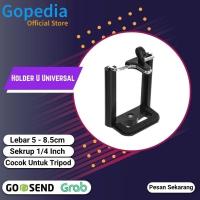 ราคา มาตรฐาน U ผู้ถือกาว Clamp Mount Docking Stand Hp ขาตั้งกล้องแหนบ Selfie Original (41165523047)