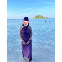 ราคา เดรสยาวอัดพลีทเซต2ชิ้น/ผ้าคาดผม1 (15536662703)