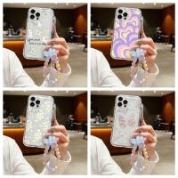 ราคา ลายดอกไม้ ซิลิโคนใส พร้อมสายโซ่คล้อง สําหรับ For iPhone 14 Pro เคสไอโฟน 11 12 15 13 Pro Max X Xr Xs Max 6 7 8 Plus SE (26551476381)