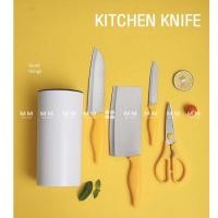 ราคา ที่เก็บมีด ชุดมีด มีดทำครัว ชุดมีดพร้อมกรรไกร มีที่เก็บ ที่วางมีด มีด (8796420882)