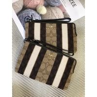 ราคา ✨รุ่นใหม่ Coach คล้องมือรุ่นใหม่ไซส์ L1zip ลายทางสีน้ำตาล✨ (20703100755)