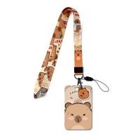 ราคา Y&P| สายคล้องคอ Capybara การ์ตูน ผู้ถือบัตรนักเรียน ป้องกันการสูญเสีย สายคล้องคอโทรศัพท์มือถือ, LN069-A+C (25895300541)