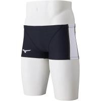 ราคา Mizuno N2MBB060 Swimming Practice Training Swimsuit Exersuit Short Spats Men s 90:Black White XS (42065267156)