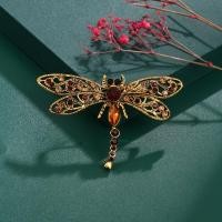 ราคา เข็มกลัดสไตล์โบราณประดับเพชรแมลงปอสัตว์และพวงมาลาดอกไม้สำหรับอุปกรณ์แต่งกายสตรี (44317541710)