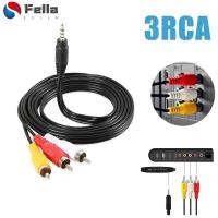 ราคา [ใหม่] สายเคเบิลอะแดปเตอร์ แจ็คเสียบ 3.5 มม. เป็น 3 RCA ยาว 1 เมตร สําหรับกล้อง AV วิดีโอ RCA ตัวผู้ ต่อขยาย สําหรับพอร์ตเสียง AUX (16096747640)