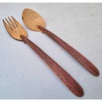 ราคา ช้อนส้อมกะลา (จำนวน 2 ชิ้น) Coconut Cutlery ทำด้วยกะลามะพร้าว งาน HANDMADE จากภูมิปัญญาชาวบ้าน น้ำหนัก 114 กรัม (3035275512)