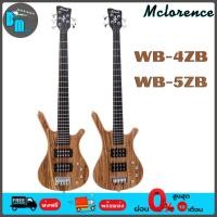 ราคา Mclorence WB4ZB 4 สาย / WB5ZB 5 สาย เบสไฟฟ้าทรง Warwick Zebra Top Electric Guitar Bass (27074528807)