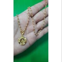 ราคา สร้อยคอLDแท้ 17"พร้อมจี้กังหันแชกงหมิวสีทอง ใบพัดหมุนได้ (2325012750)