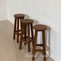 ราคา เก้าอี้ไม้สัก เก้าอี้บาร์ แต่งบ้านสไตล์มินิมอล (งานไม้สักเก่า ) (18680489360)