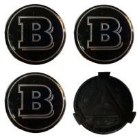 ราคา ฝาครอบดุมล้อ BRABUS บาบัสสีดำ 75mm. ล้อเบนซ์ BENZs ฝาครอบดุมล้อ จัดส่งไว (10399945932)