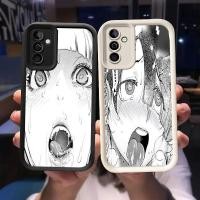 ราคา O-21 Girl Face Ahegao เคสสําหรับ Samsung Galaxy S21 M15 S24 A55 5G FE สีดําและสีขาว (43814182871)