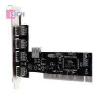 ราคา [Sich] อะแดปเตอร์การ์ดควบคุม PCI USB 2.0 4 พอร์ต 480Mbps ความเร็วสูง (25552179779)