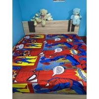 ราคา ผ้าปู/ชุดผ้าปู/ผ้านวม ลายสไปเดอร์แมนแดง️ (21385471866)