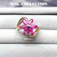 ราคา แหวนพลอยทับทิมพม่าทรงมาคีไซร้6*3 (25882478756)