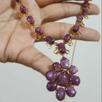 ราคา สร้อยคอจี้ทับทิมแท้ สีมะเหมี่ยว งานเก่าโบราณ (Vintage Natural Red Ruby Necklace) (1107824115)