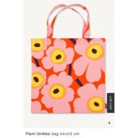 ราคา Marimekko tote bag summer 2018 ส้มลายดอกชมพู (1369367967)