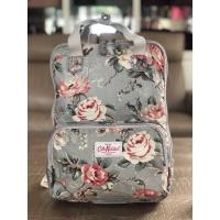 ราคา Cath Kidston แบรนด์แท้ กระเป๋าเป้ลายดอกสีเทา (4656230421)