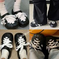 ราคา เชือกรองเท้ากลม เชือกรองเท้า Long Jin เหมาะสําหรับ adidas รองเท้าแตะ adidas Shoelaces Hole Shoes ผู้หญิง diy สีขาวเชือกผูกรองเท้าเข็มขัดผ้าไหม (26137106400)