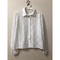 ราคา GU เสื้อเชิ้ตฉลุดอกไม้ สีขาว (24684298488)