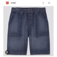 ราคา Uniqlo Kids กางเกงยีนส์ขาสั้นเด็กชาย ไซส์150 มือ2 (22764056070)