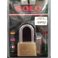 ราคา แม่กุญแจโซโลทองเหลืองแท้ไม่เป็นสนิมSOLO 4507 SQL 45mm.แบบคอยาว (12543282436)