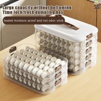 ราคา [CLA] Multilayer Dumpling Box อาหารในครัวเรือนไข่กล่องแช่แข็ง Wonton Fresh-Keeping Organizers Quick Freezingตู้เย็นกล่องเก็บ [TH] (26876075831)