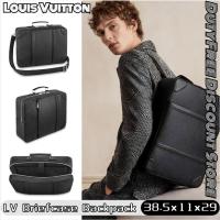 ราคา LV Louis Vuitton Briefcase Men's Backpack หลุยส์ วิตตองกระเป๋าเป้ผู้ชาย/กระเป๋าถือ/กระเป๋าสะพายไหล่ (27177454216)
