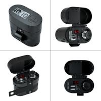 ราคา 5V/3A Dual USB Charger Socket ที่ชาร์จมือถือ มอเตอร์ไซค์ (1595720828)