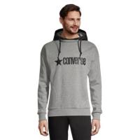 ราคา Converse Jacket Fleece เสื้อฮู้ดแบบถอดได้ Crew Grey ของแท้ 100% - CONVERSE HOODIE (28356241855)