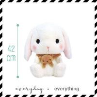 ราคา [Toreba] (Amuse) Pote Usa Loppy Animuf ตุ๊กตา กระต่าย หูตก สีขาว ผ้าพันคอรูปแมว (11713911327)