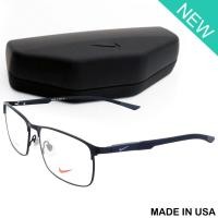 ราคา Nike แว่นตา รุ่น 7679 C-1 สีดำโลโก้เทา กรอบเต็ม ขาสปริง วัสดุ สแตนเลส สตีล Eyewear Top Glasses Made in USA (9311967278)