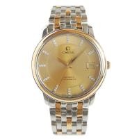 ราคา Omega Omega Omega Saucer Flying 18k Gold Original Diamond Automatic Mechanical Watch Men 4300.15.0 (41970236025)