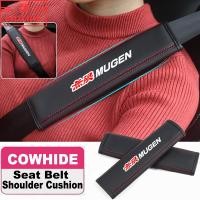 ราคา Honda Mugen 2 ชิ้น ปลอกหุ้มเข็มขัดนิรภัย สําหรับรถยนต์ เครื่องหนังสายคล้องไหล่ ตกแต่งรถ civic 11th gen fd fc eg fk HRV Jazz City Mugen Fit Vezel Accord BRV WRV Stream (26822126213)